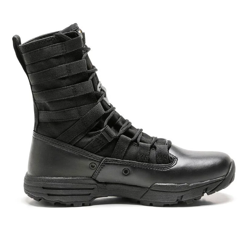6 Inch Combat Tactical Boots — Black view 4