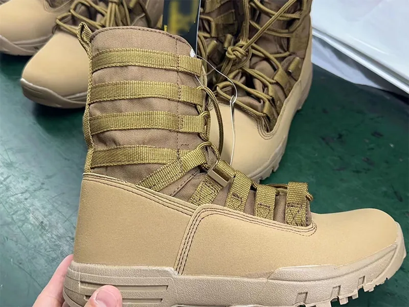 6 Inch Combat Tactical Boots — Black view 6