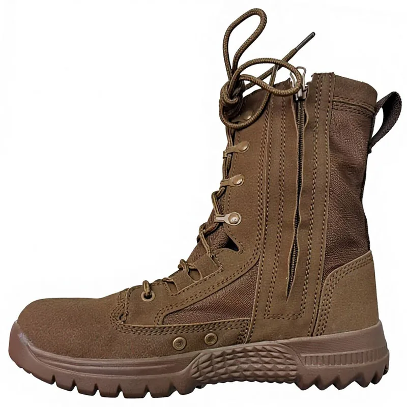 Ankle Tactical Combat Boots — Black view 2