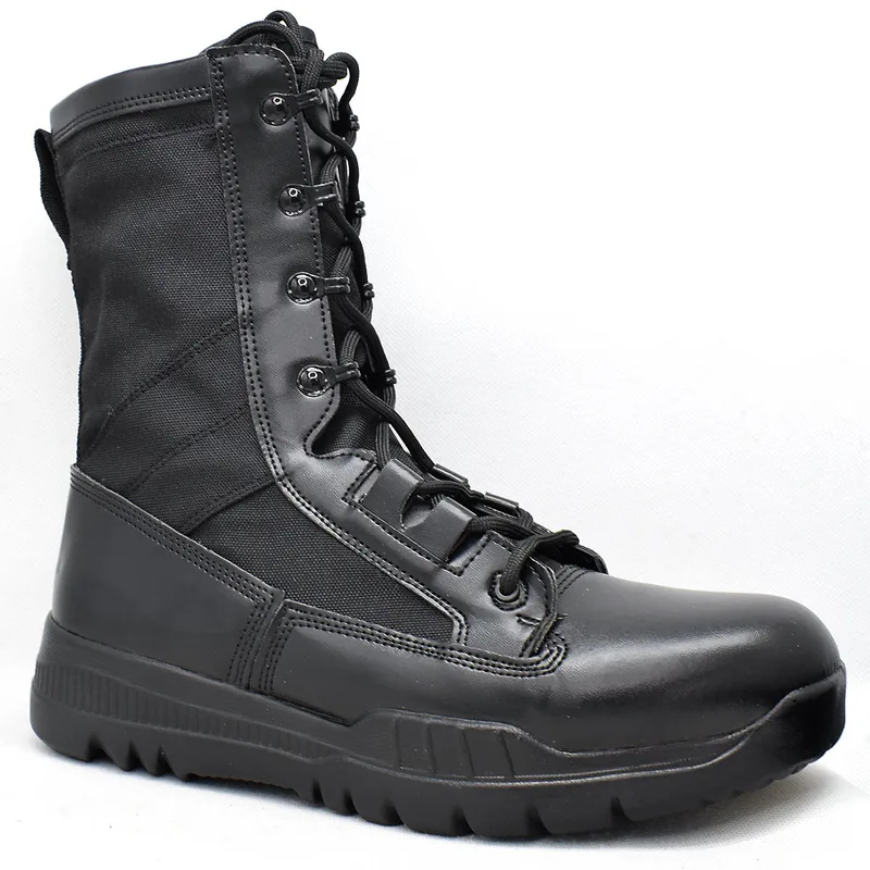 Ankle Tactical Combat Boots — Black view 3