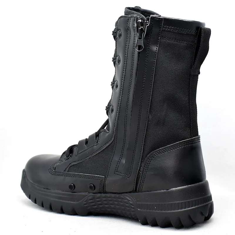Ankle Tactical Combat Boots — Black view 4
