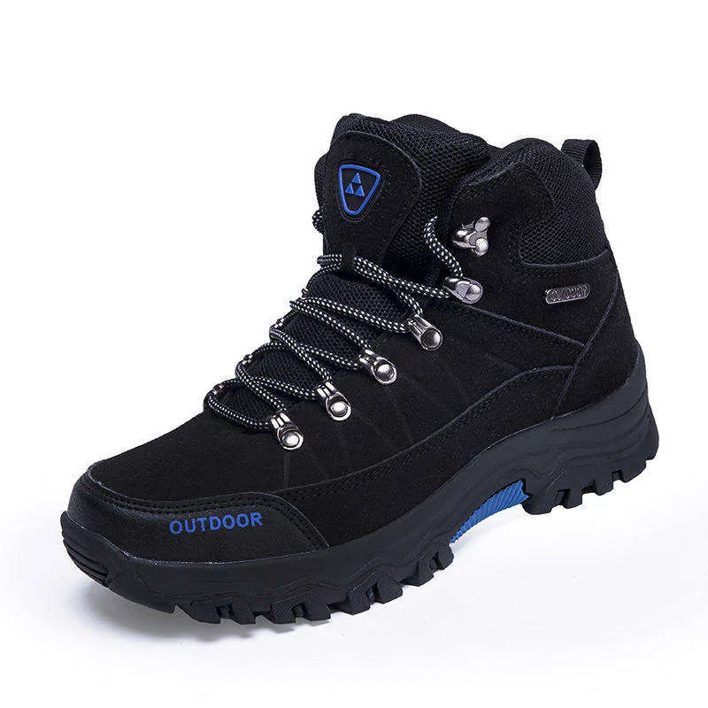 Hot Sale Waterproof Running Hiking Boots — Black view 3
