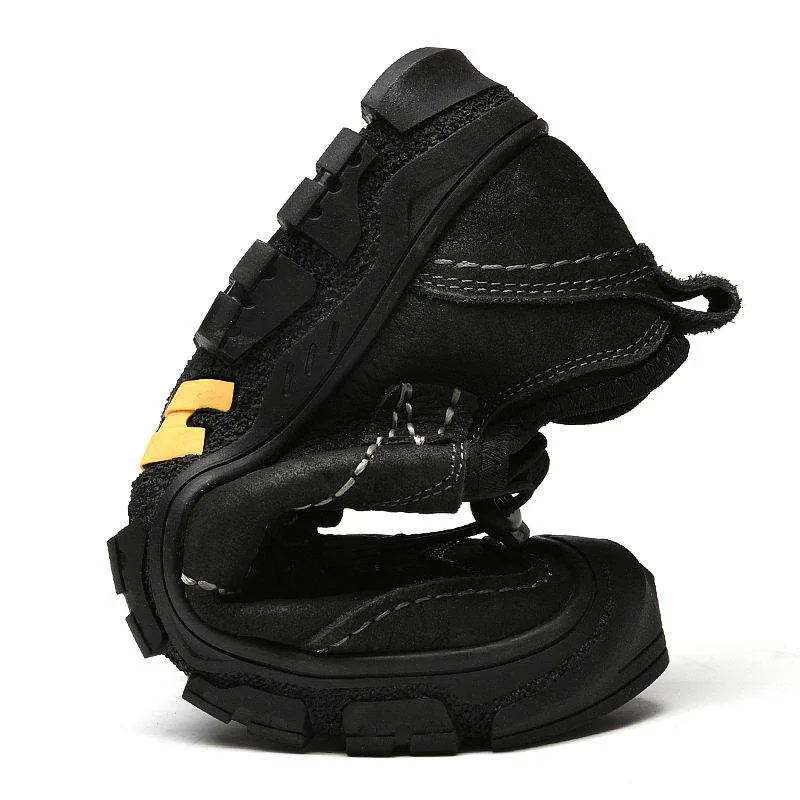 Waterproof Non-Slip Mountaineering Boots — Black view 4