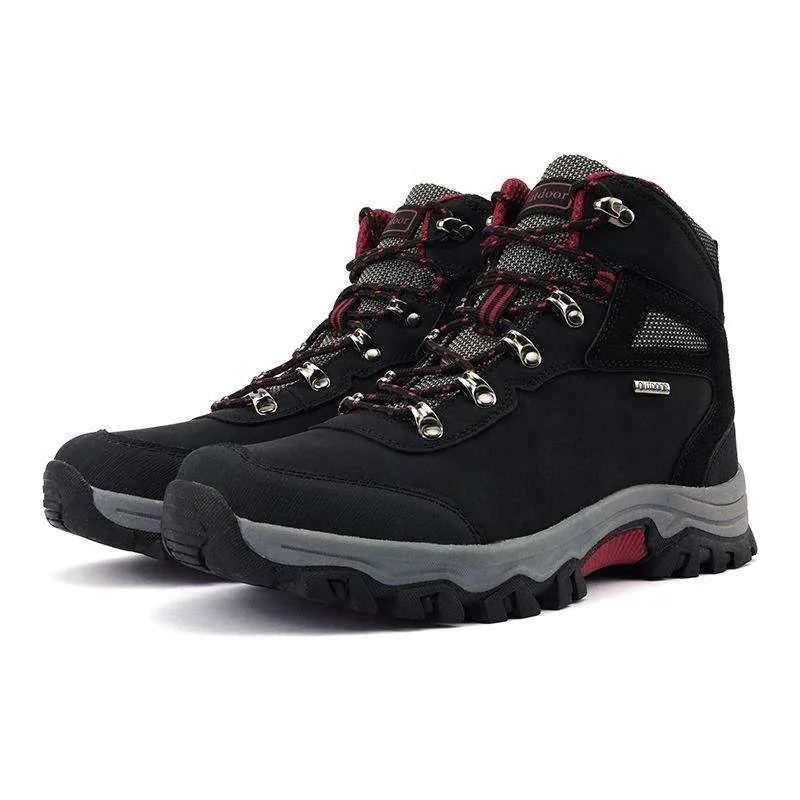 Factory Wholesale Non-Slip Hiking Shoes — Black view 3