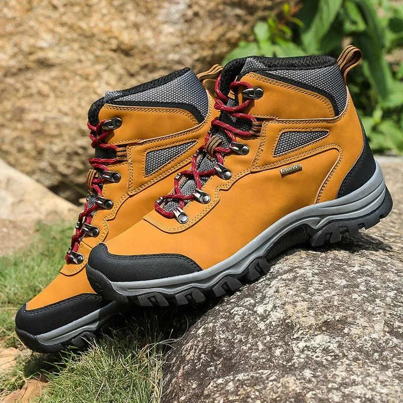 Factory Wholesale Non-Slip Hiking Shoes — Black view 6