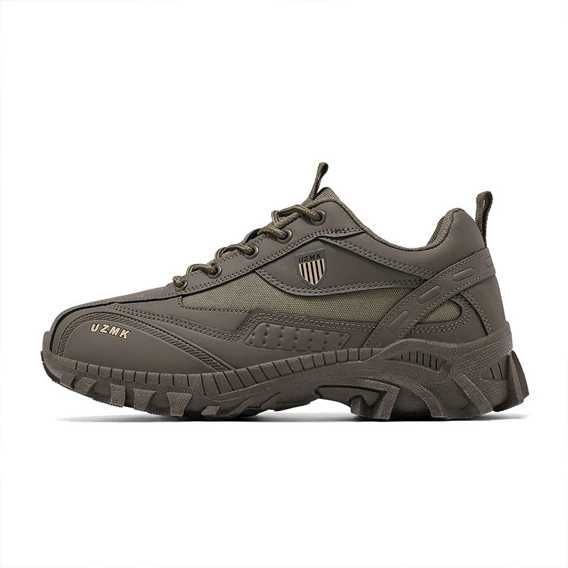 Plus Size Outdoor Training Hiking Boots — Khaki view 2