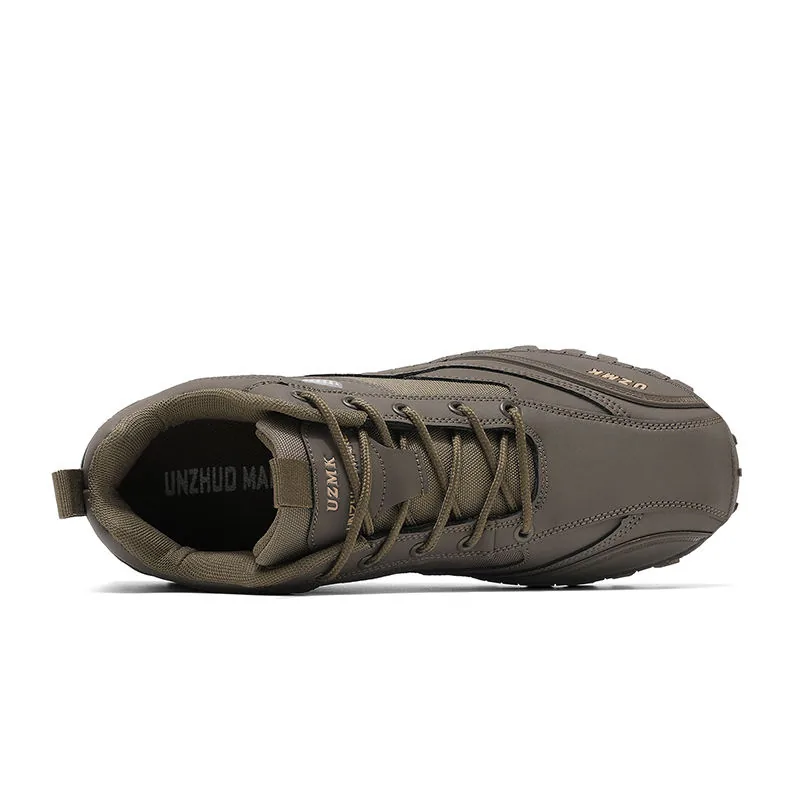 Plus Size Outdoor Training Hiking Boots — Khaki view 3