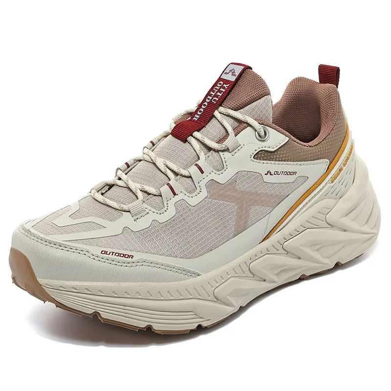 Plus-Size Couple Lightweight Hiking Shoes — Black view 3