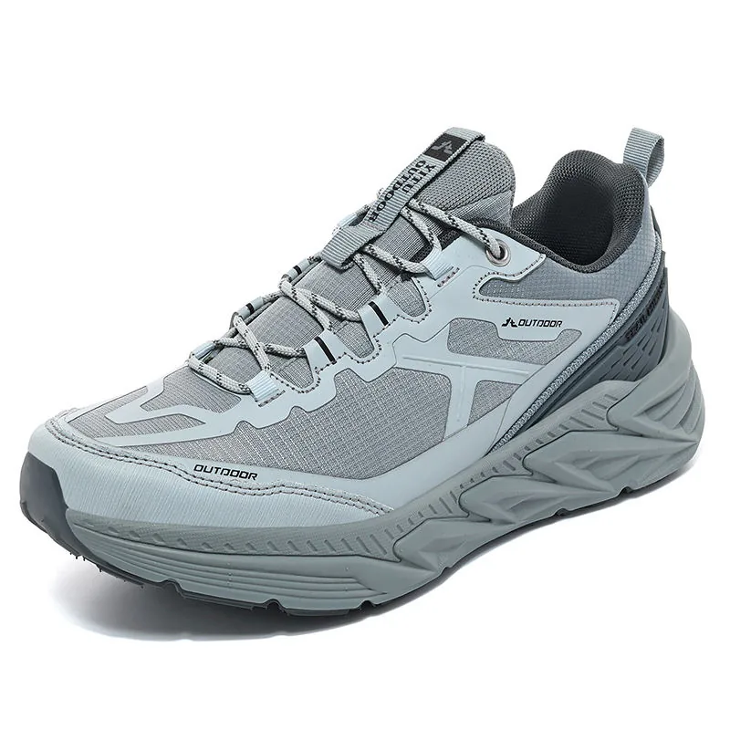 Plus-Size Couple Lightweight Hiking Shoes — Black view 4