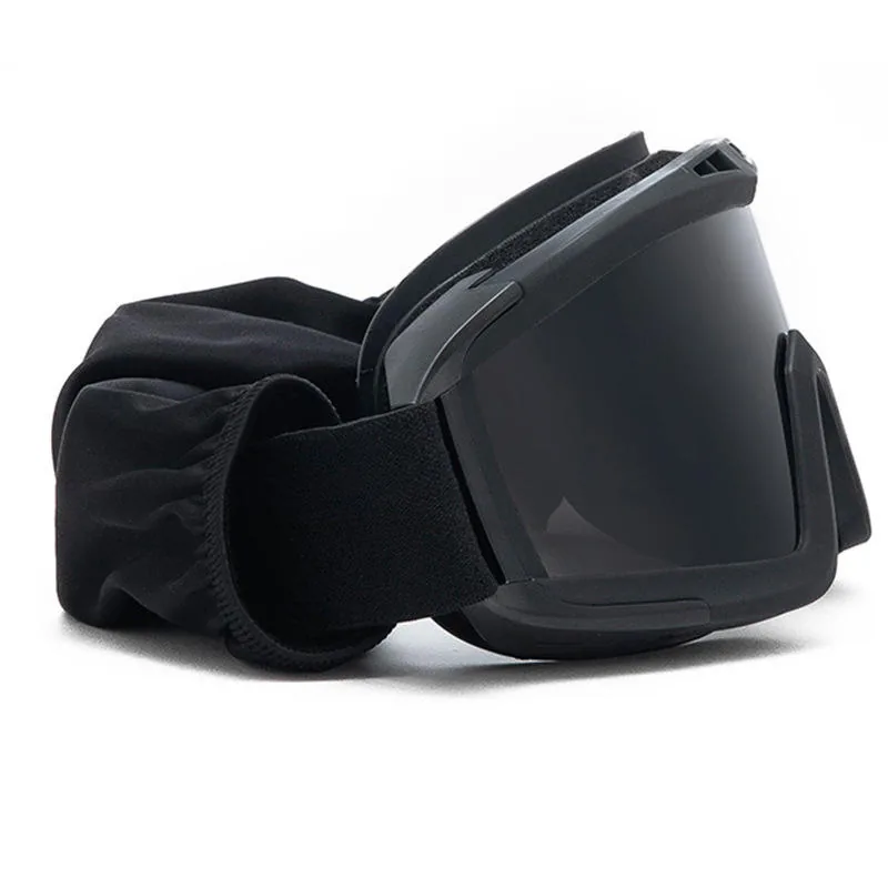 PC Tactical Windproof Glasses 3 Lenses — Black view 5
