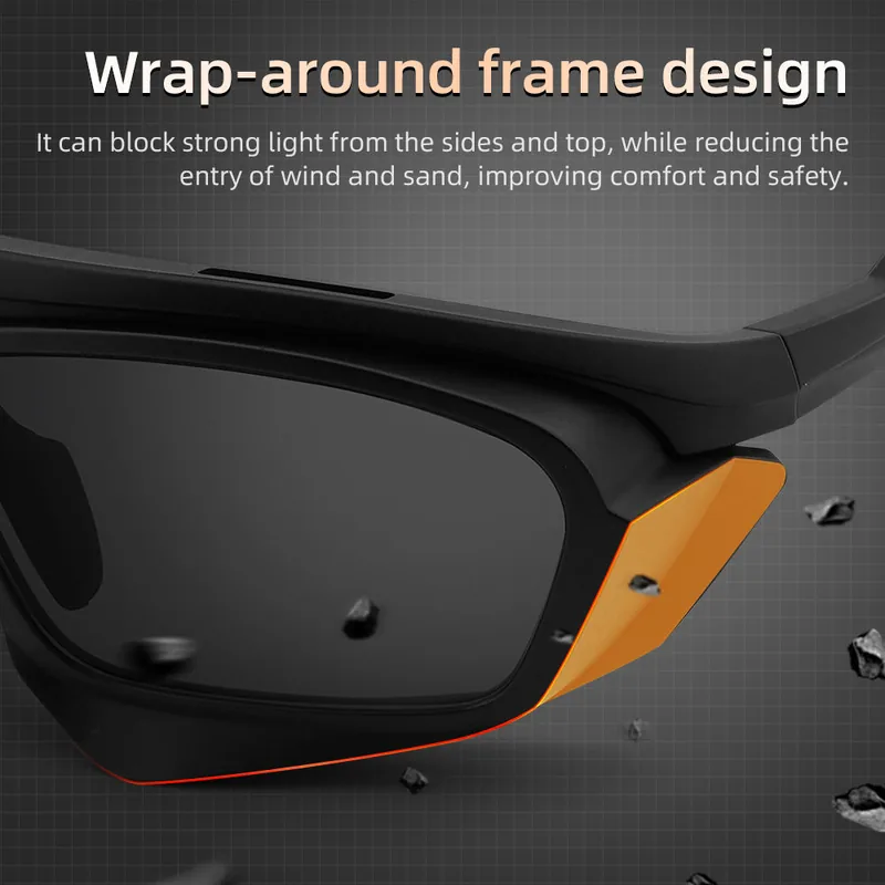 OEM Protective Safety Glasses TR90 — Black view 3
