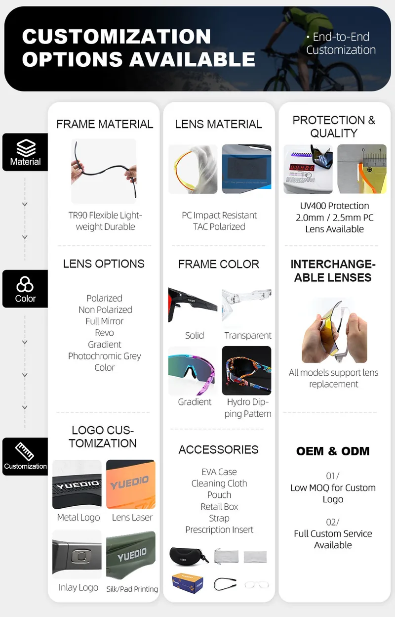 OEM Protective Safety Glasses TR90 — Black view 5