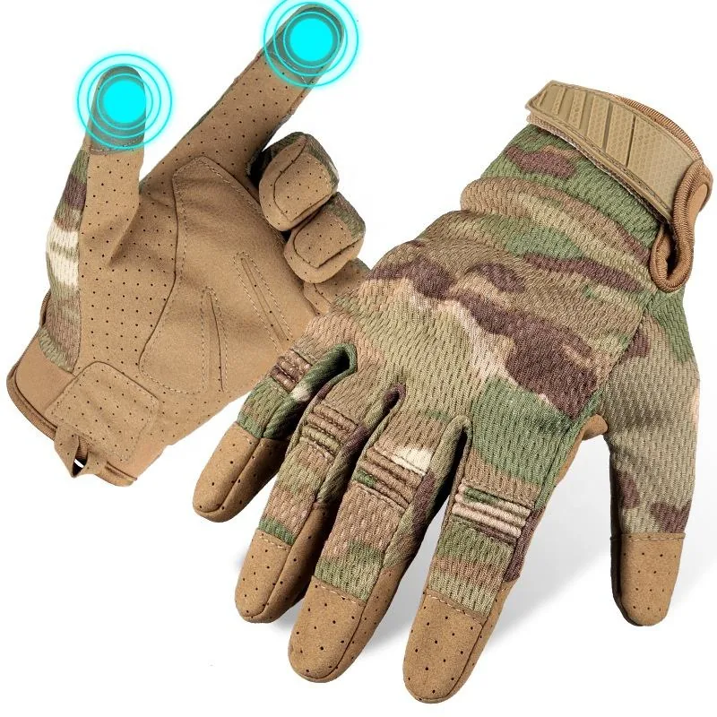 Touch Screen Combat Tactical Gloves — Black — Tactical Gloves & Protection