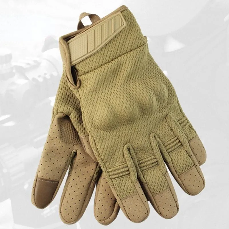 Touch Screen Combat Tactical Gloves — Black view 5