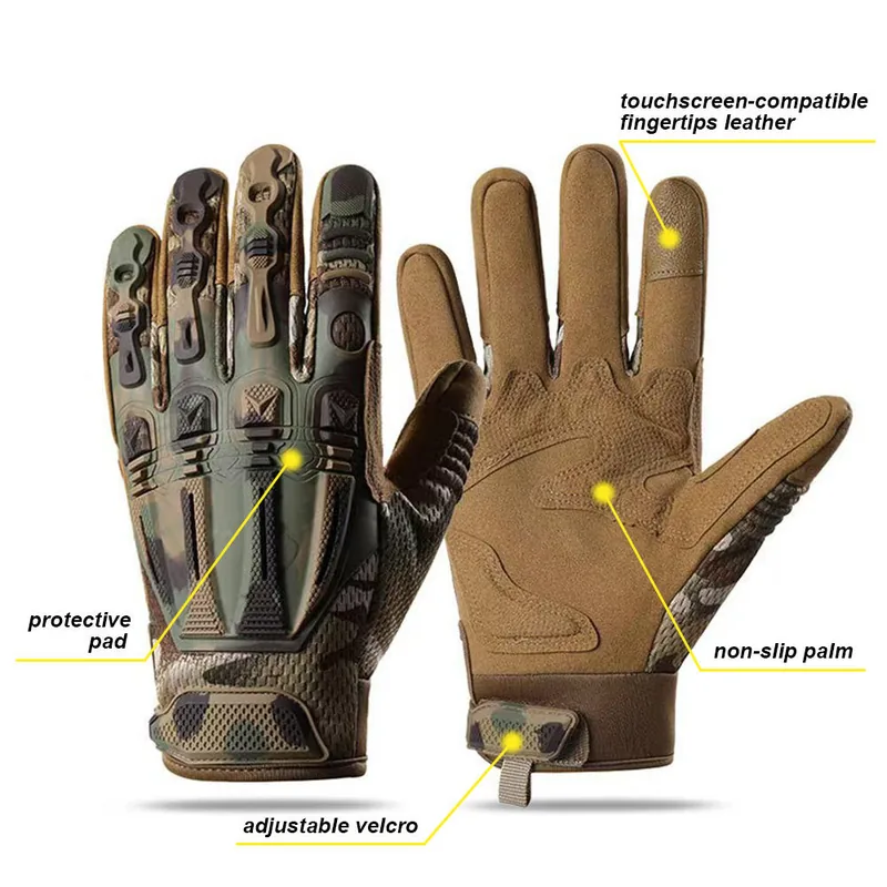 Tactical Shooting Mechanic Gloves — Black view 3
