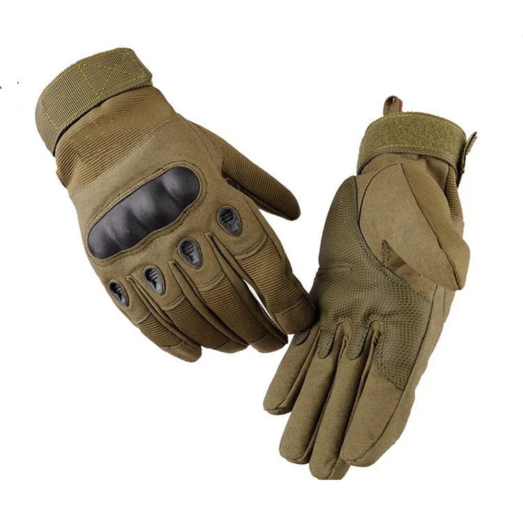 Tactical Full Finger Mountaineering Gloves — Black — Tactical Gloves & Protection