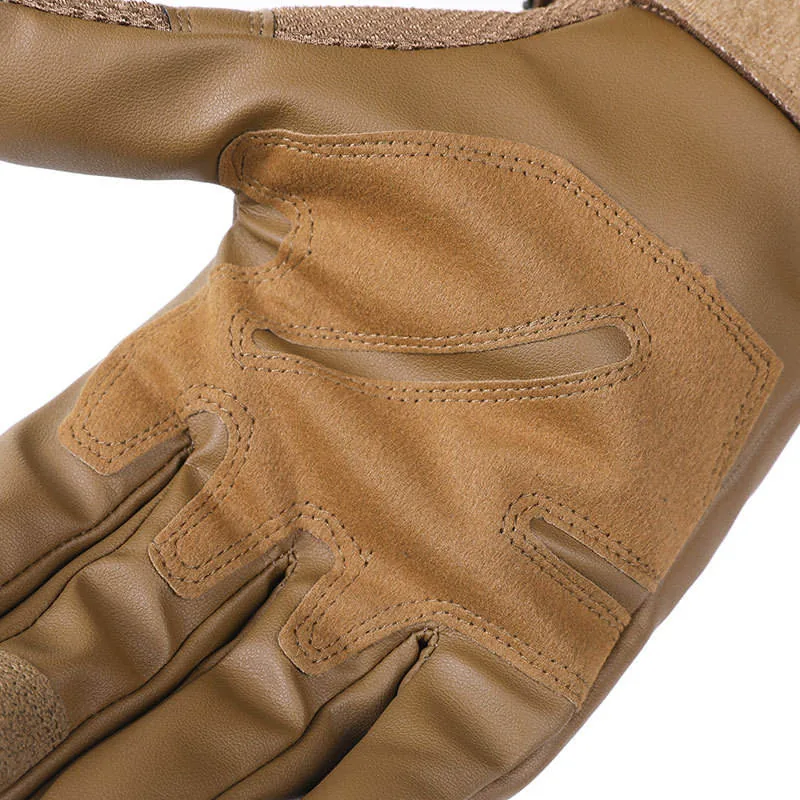Full-Finger Protection Tactical Gloves — Black view 6