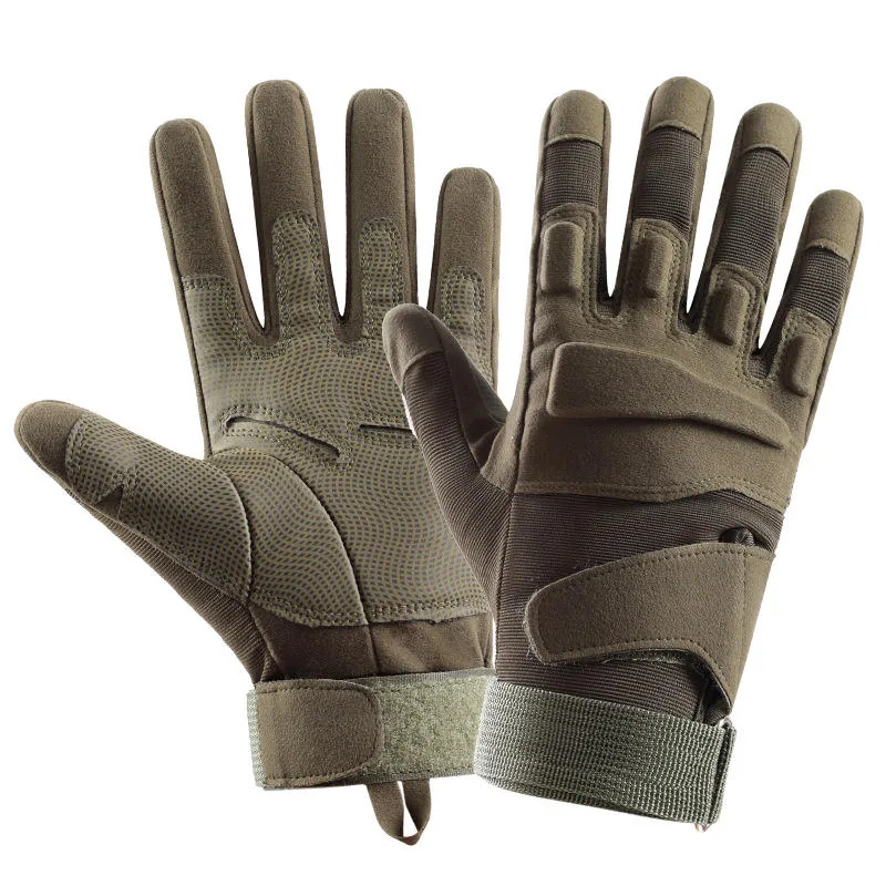 Slash Proof Hard Knuckle Gloves — Black view 4