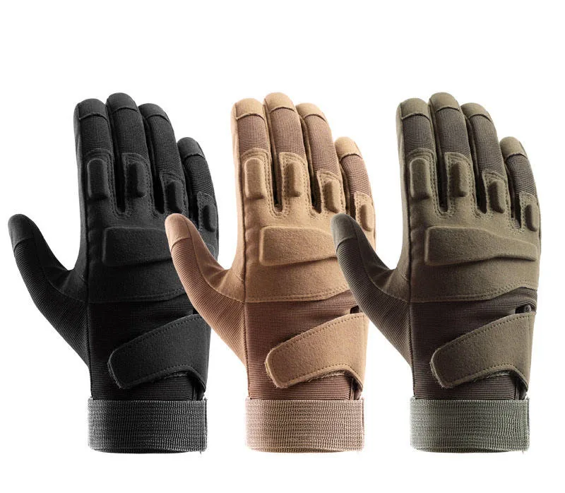 Slash Proof Hard Knuckle Gloves — Black view 6