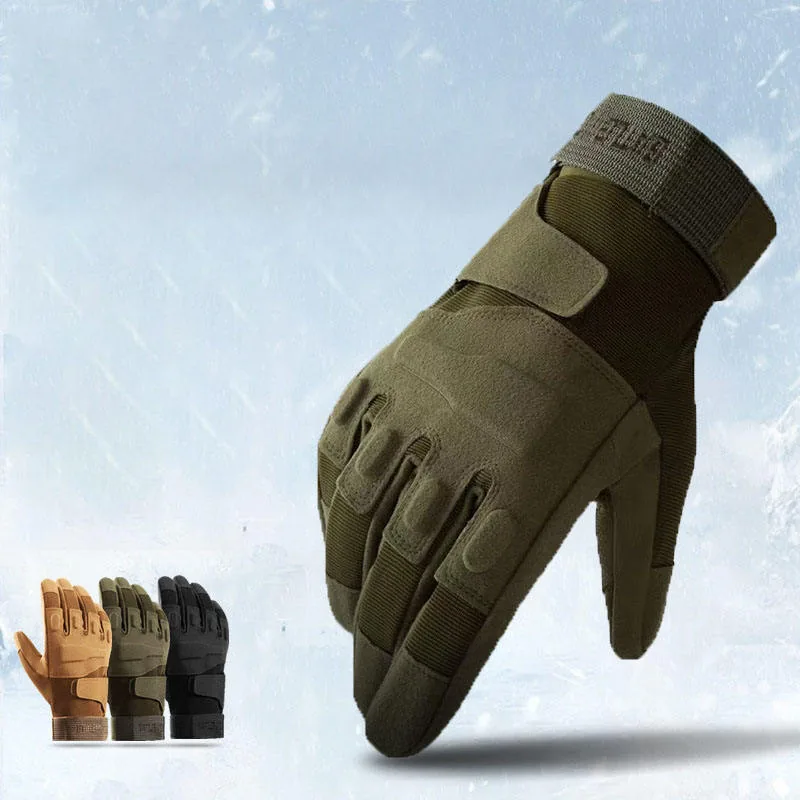 Winter Thermal Touch Screen Gloves — Black view 3