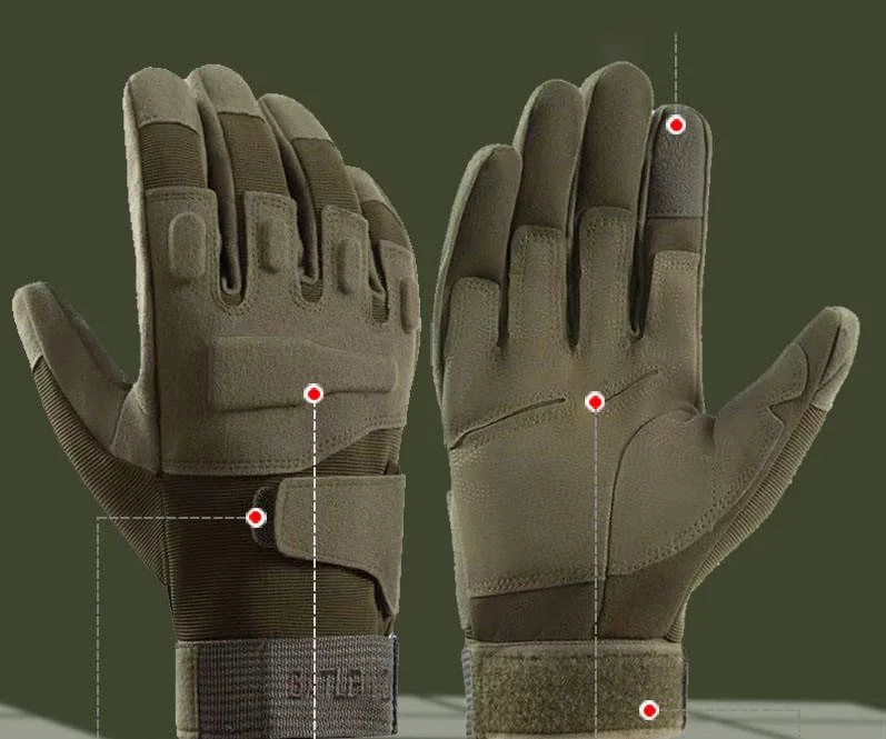 Winter Thermal Touch Screen Gloves — Black view 4