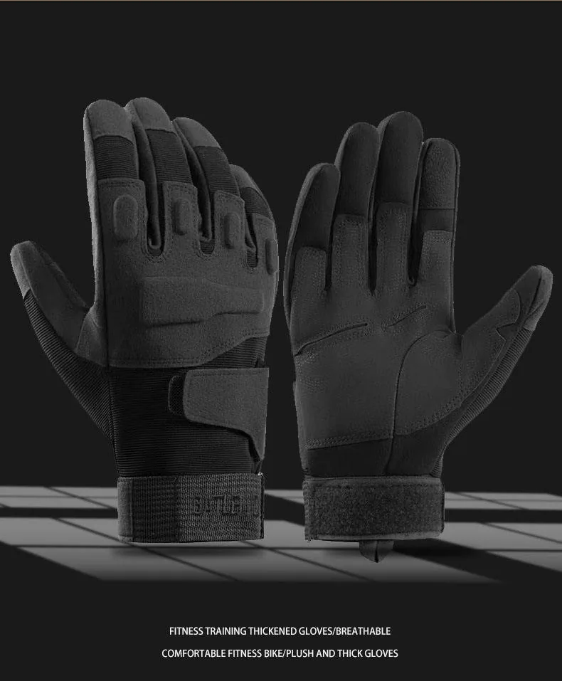 Winter Thermal Touch Screen Gloves — Black view 6