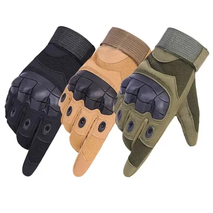 Green Full-Finger Protective Gloves — Green — Tactical Gloves & Protection