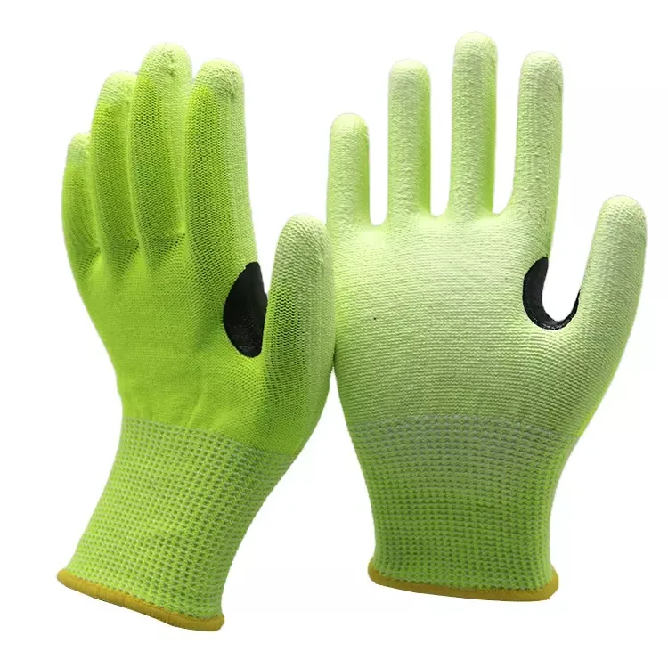 Anti-Cut Level 5 PU Coated Gloves — Gray — Tactical Gloves & Protection