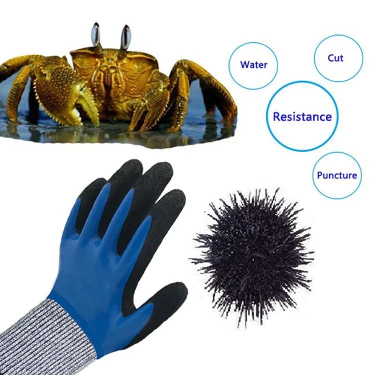 A5 Cut-Resistant Waterproof Gloves — Gray view 2