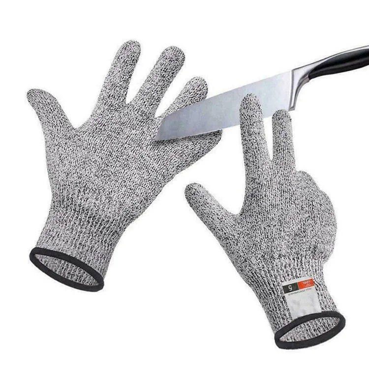 Cut Resistant Food Kitchen Gloves — Gray — Tactical Gloves & Protection