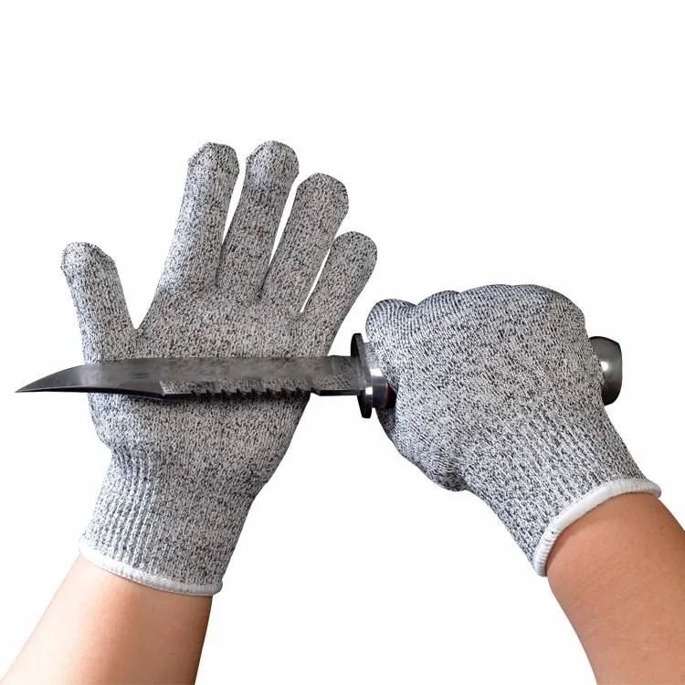 Cut Resistant Level 5 HPPE Gloves — Gray — Tactical Gloves & Protection