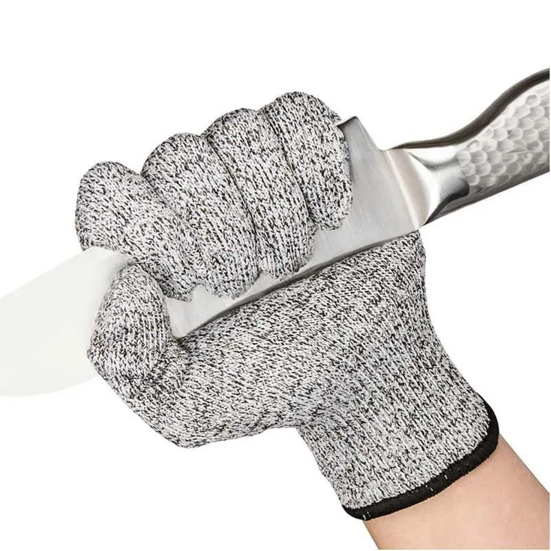 Anti-Cut Level 5 Safety Work Gloves — Gray — Tactical Gloves & Protection