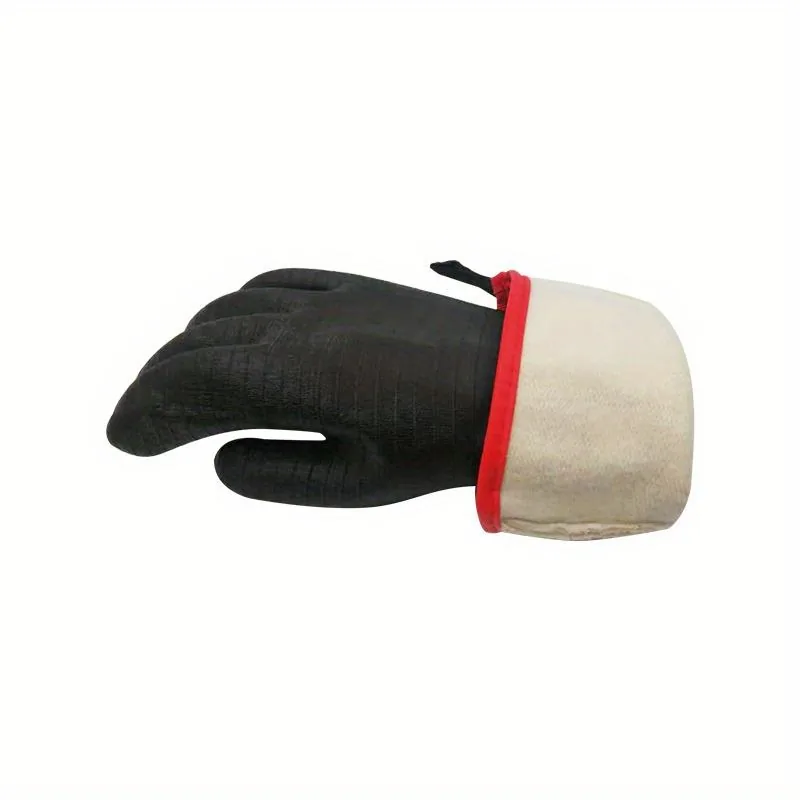 High Temperature Resistant 500°C Industrial Gloves — Black view 4