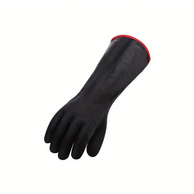 High Temperature Resistant 500°C Industrial Gloves — Black view 5