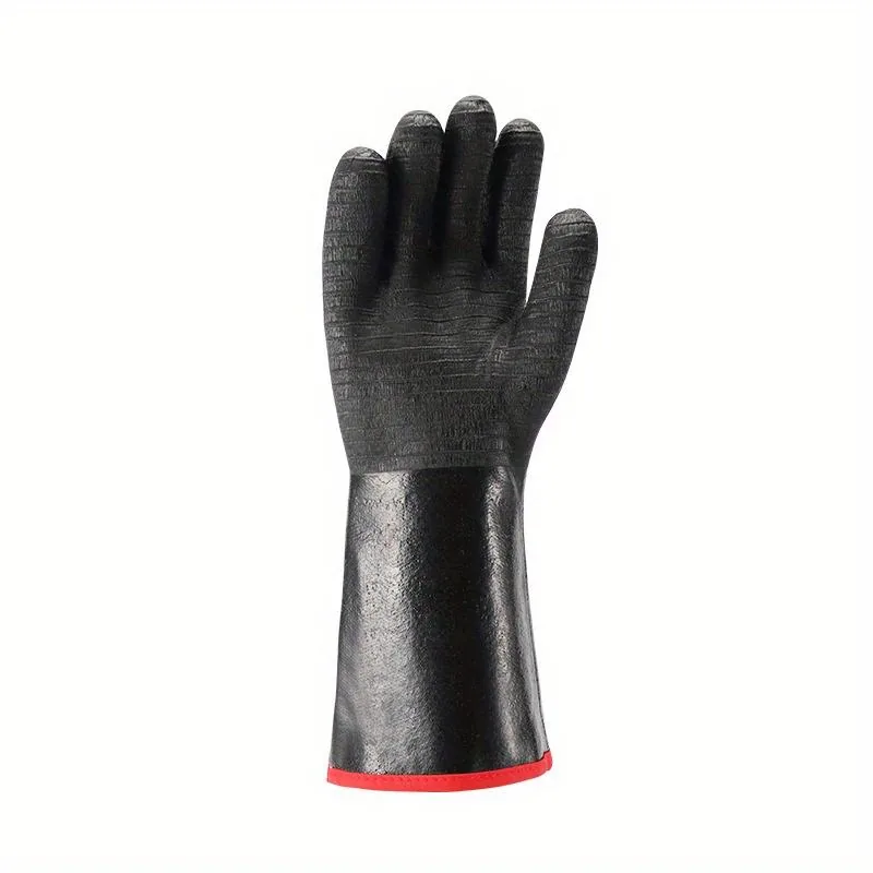 High Temperature Resistant 500°C Industrial Gloves — Black view 6