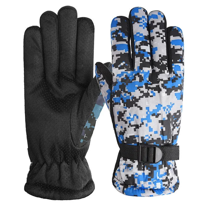 Fleece Winter Camouflage Touchscreen Gloves view 3