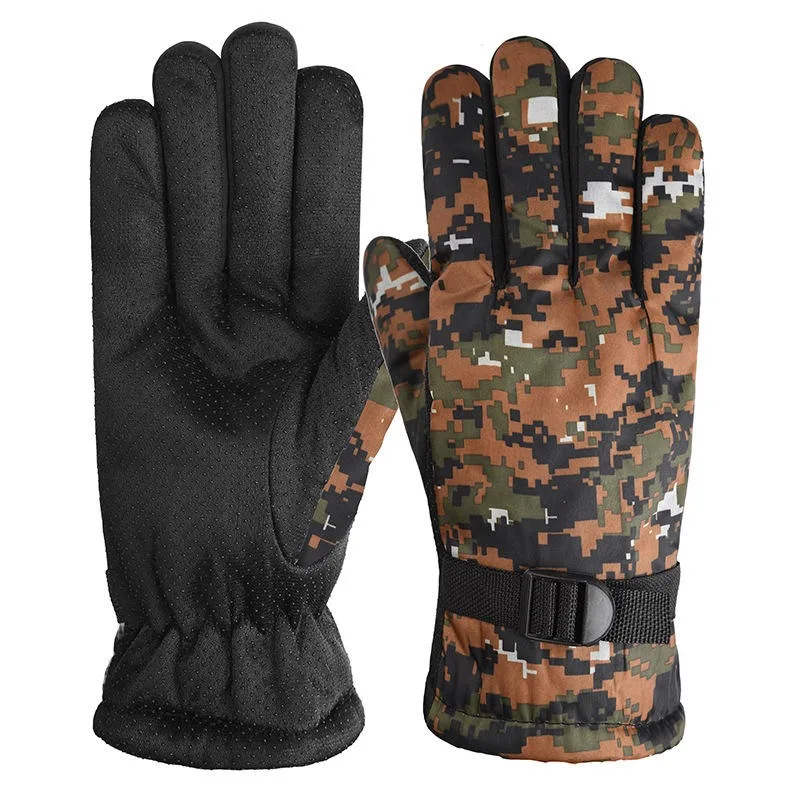 Fleece Winter Camouflage Touchscreen Gloves view 4