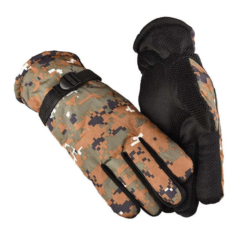 Fleece Winter Camouflage Touchscreen Gloves view 5