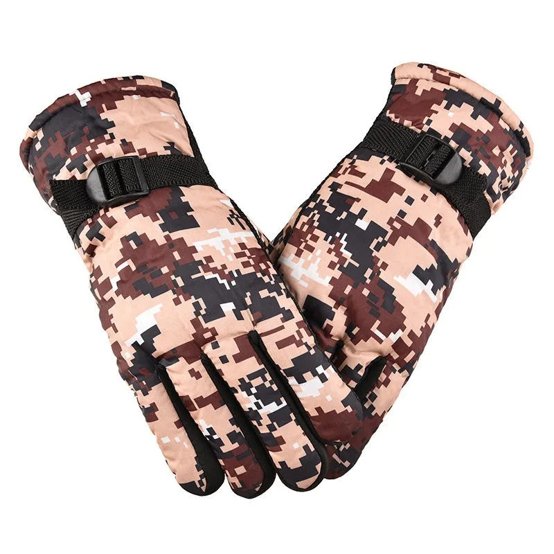 Fleece Winter Camouflage Touchscreen Gloves view 6