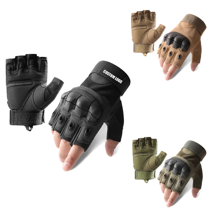 OD Green Impact Half Finger Gloves — Green — Tactical Gloves & Protection