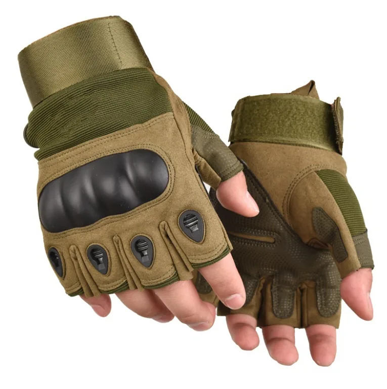 OD Green Impact Half Finger Gloves — Green view 5