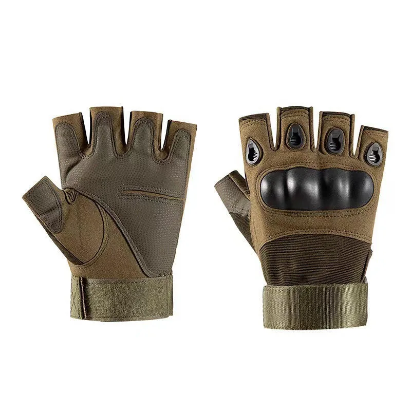 Lightweight Half Finger Gloves — Black view 5