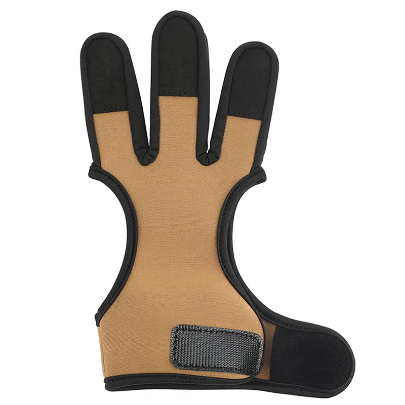 Neoprene Three-Finger Shooting Glove — Black view 3