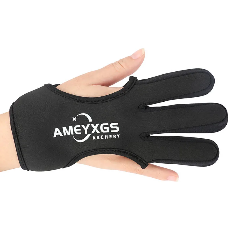 Neoprene Three-Finger Shooting Glove — Black view 5