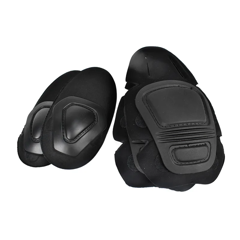 Tactical Protective Knee Elbow Pads Set — Black view 2