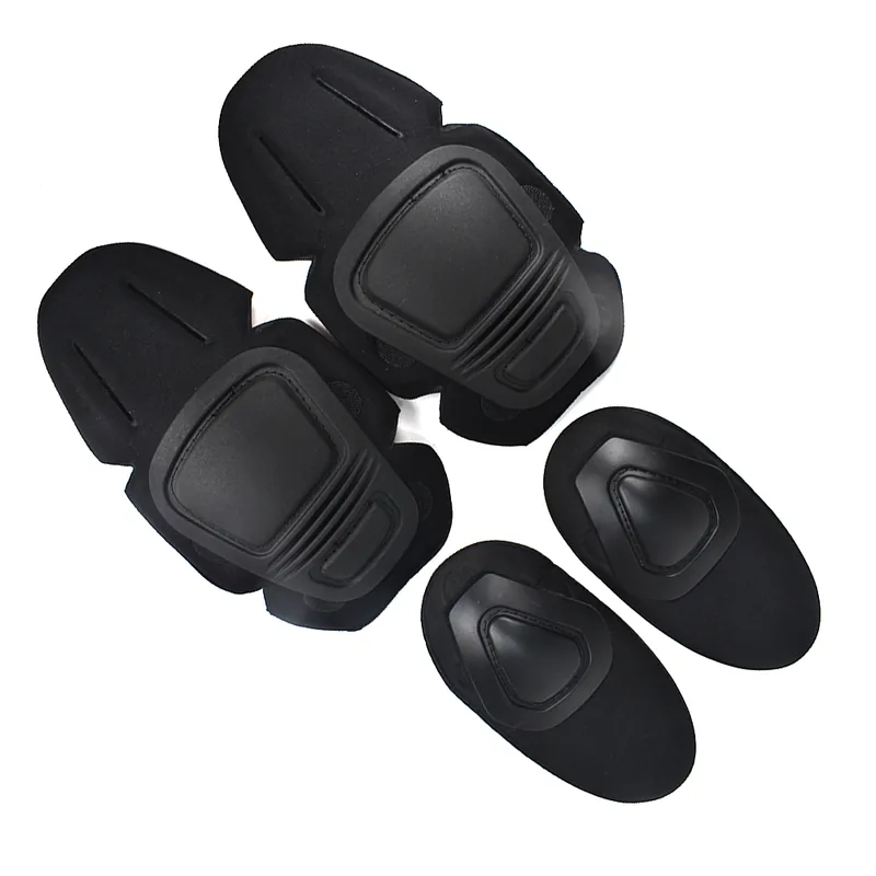 Tactical Protective Knee Elbow Pads Set — Black view 5