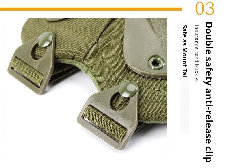 Tactical Knee Elbow Pads Set — Black view 4