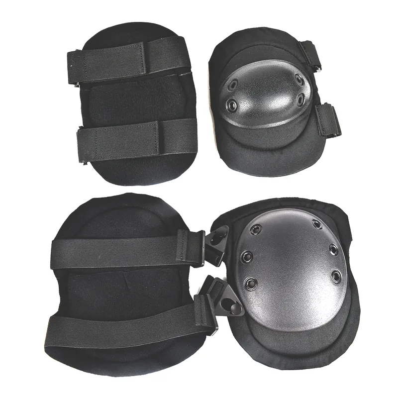 Nylon Lightweight Protective Knee Sleeves — Black view 2