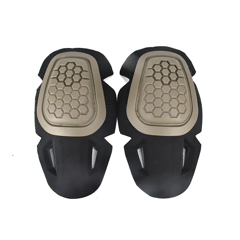 PE MOLLE Knee Elbow Pads Set No Strap — Black — Tactical Gloves & Protection