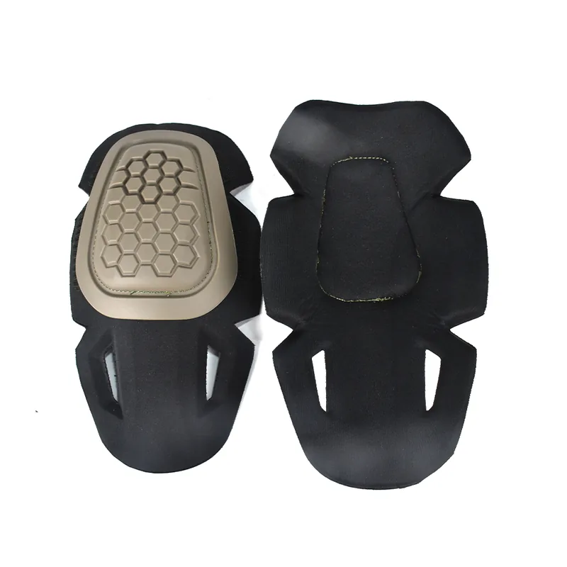 PE MOLLE Knee Elbow Pads Set No Strap — Black view 3